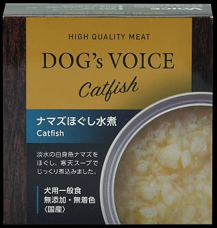 ドッグヴォイス なまずほぐし水煮缶