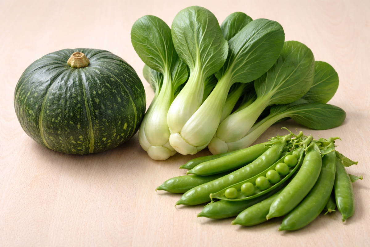 おこめスティック　緑の野菜