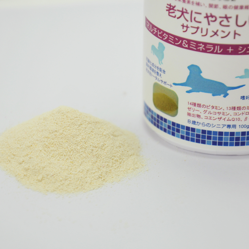 ドクターヴォイス 老犬にやさしいサプリメント　マルチビタミン＆ミネラル＋シニアサポート　100g