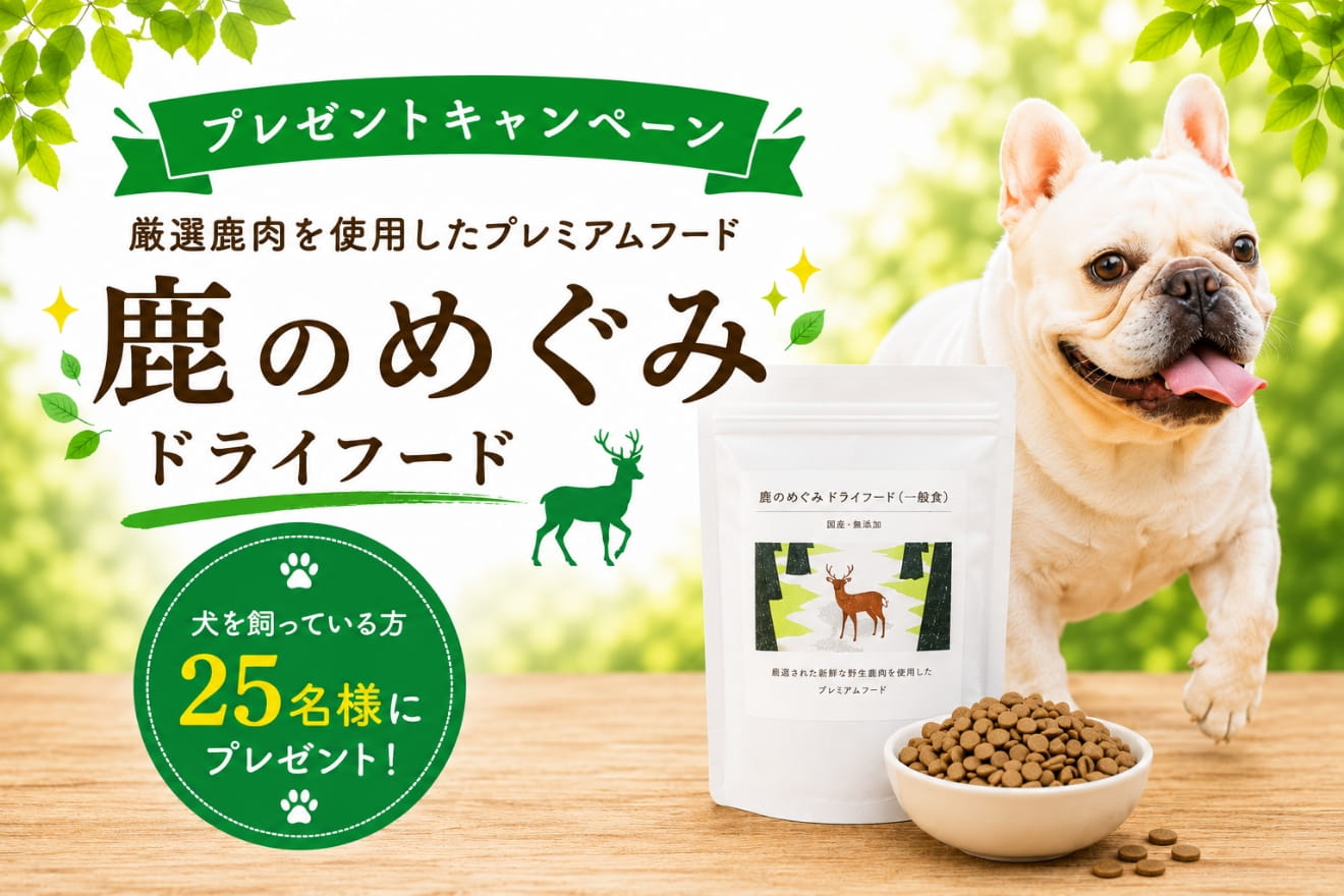 鹿のめぐみ ドライフード（一般食）のプレゼントキャンペーン