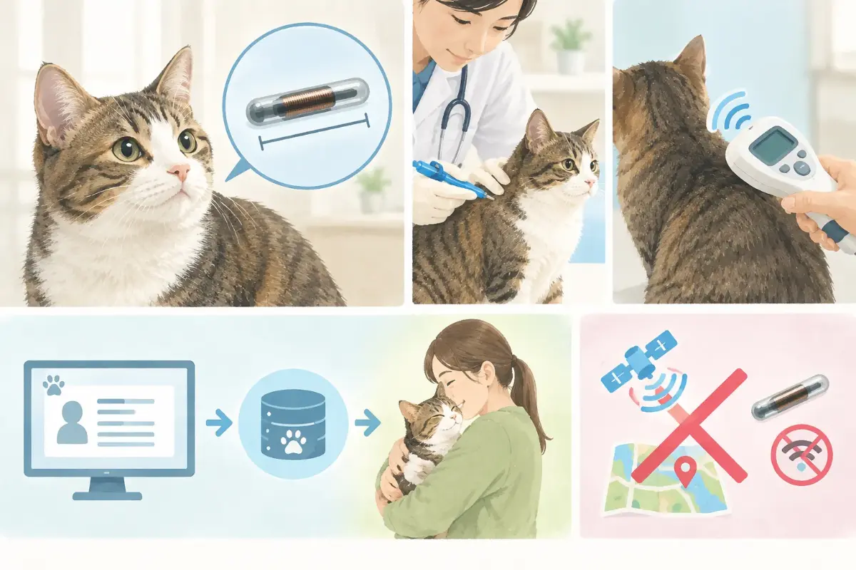 猫のマイクロチップとは｜わかるのは飼い主の情報、居場所ではない